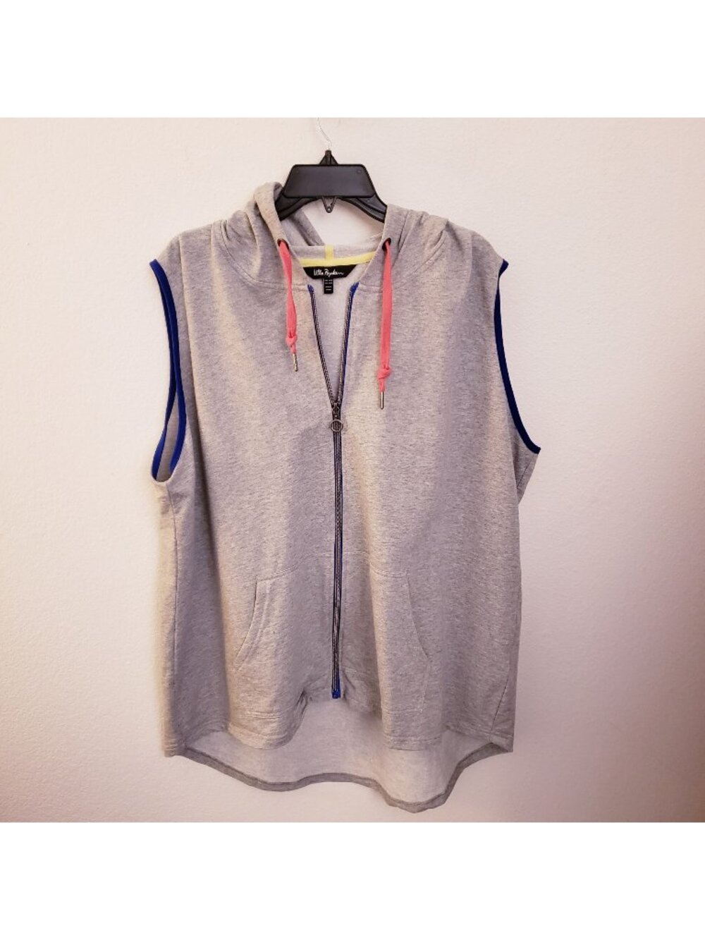 Ulla Popken Sleeveless Zip Front Loungewear Athleisure Hoodie Size 20/22 EUC